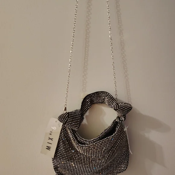 Stylish Black and Silver Women's Clutch - Picture 2 of 3